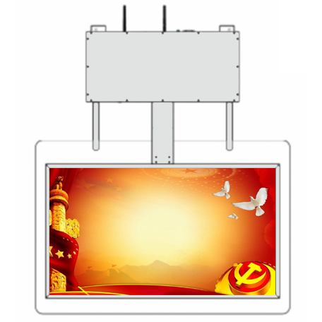 双面透明吊挂广告机(横屏/无触摸)